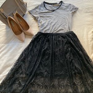 Forever 21 Black Lace Skirt